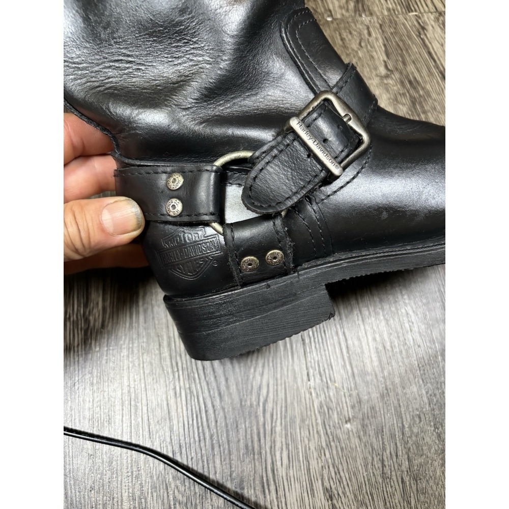 Harley-Davidson Black Leather Biker Engineer Riding Boots Women's Size 7⁠ - Picture 5 of 16
